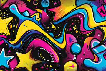 Obraz premium Abstract Colorful Swirls