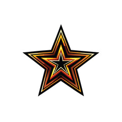 A 3D render of a gold star icon, with a mate texture and no glare. The star is in front view.