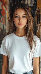 Fototapeta premium White t-shirt mockup | T-shirt mockup