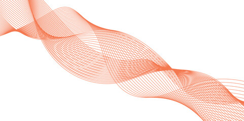 Abstract colorful wave element for design. Digital frequency track equalizer. Digital frequency track equalizer. Vector illustration. Wave with lines created using blend tool. Curved wavy line, smooth