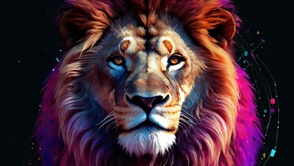 Fototapeta premium portrait of a lion