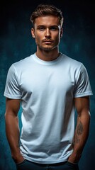 White t-shirt mockup | T-shirt mockup