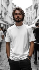 White t-shirt mockup | T-shirt mockup