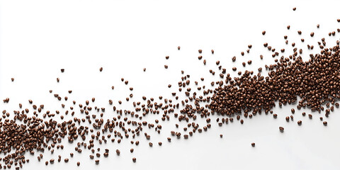 coffee beans isolated on a white background