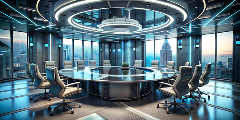 futuristic conference room