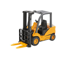 Forklift loader, stacker truck, isolate on white