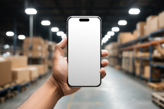 PNG smartphone screen mockup, transparent design