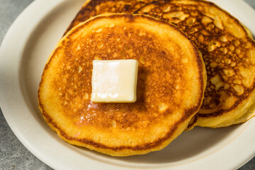Homemade Breakfast Corn Cake Pancakes