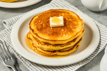 Homemade Breakfast Corn Cake Pancakes