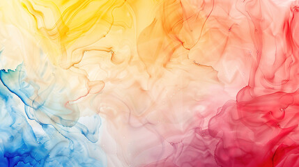 Fototapeta premium Vibrant Color Gradient Rendering Showcases a Dreamy Watercolor Texture Background, Perfect for Creative Design Concepts and Artistic Expressions