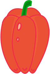 red sweet pepper
