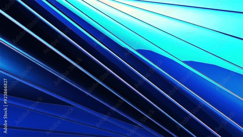 Poster Abstract colorful striped background animation. Abstract background, gradient background, moving background. Diagonal moving 3d texture with lines and glitter. Abstract animation 4K