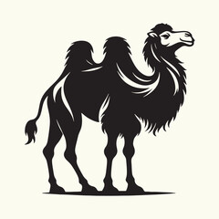 Arabian Camel silhouette Illustration Vector