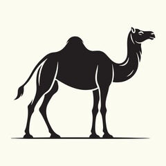 Arabian Camel silhouette Illustration Vector