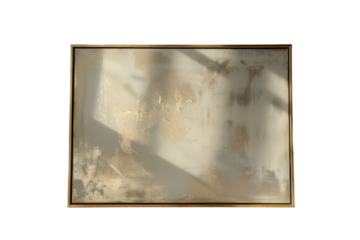 A framed art print isolated on a white background.