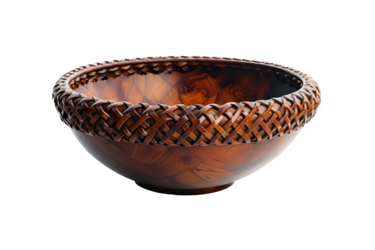 A decorative bowl isolated on a white background.
