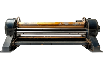 A paper cutter isolated on a white background.