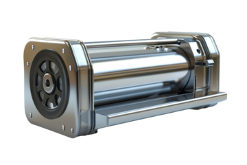 A tape dispenser isolated on a white background.