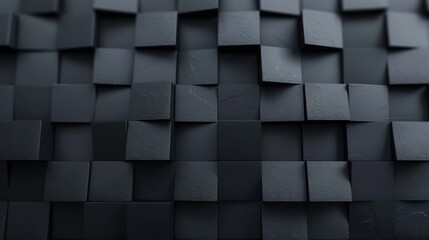 Abstract dark minimalist geometric backdrop, intricate shapes and shadows, emphasizing simplicity and depth, perfect for creative projects and visual exploration.