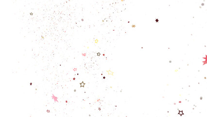 Fototapeta premium Twinkling Yuletide Skies: Breathtaking 3D Illustration of Falling Christmas Starlights