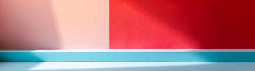 Obraz premium Minimalist Close-Up of Basic RGB Colors in a Simple Setting, Emphasizing Clean Lines and Abundant Free Space for a Modern Aesthetic