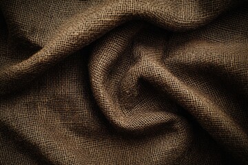 Fototapeta premium Dark brown fabric texture material fabric background , ai