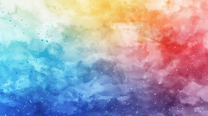 Fototapeta premium Vibrant Color Gradient Rendering Showcases a Dreamy Watercolor Texture Background, Perfect for Creative Design Concepts and Artistic Expressions