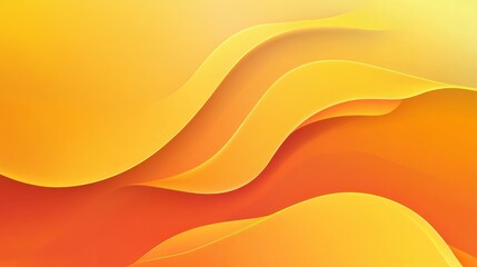 Abstract Yellow and Orange Waves