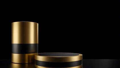 wedding rings on black background