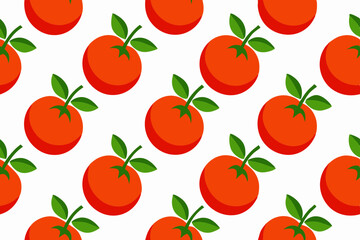 Seamless line pattern with tomato art vector illustration