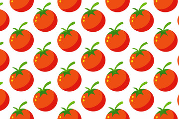 Seamless line pattern with tomato art vector illustration