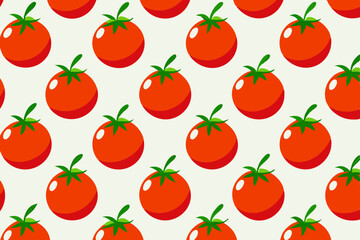 Seamless line pattern with tomato art vector illustration