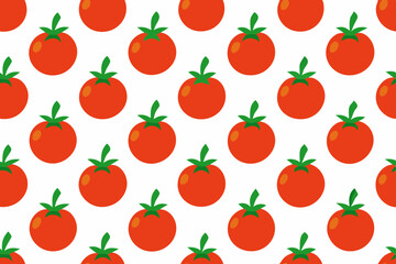 Seamless line pattern with tomato art vector illustration