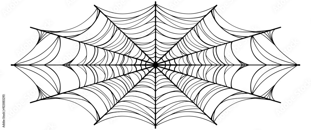 Sticker cob web spider web vector illustration