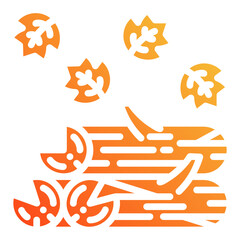 timber. vector single icon with a solid gradient style. suitable for any purpose. for example: website design, mobile app design, logo, etc.