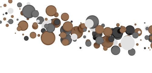 Multicolor confetti abstract background with a lot of falling pieces, isolated on a white background. Festive decorative tinsel element for design