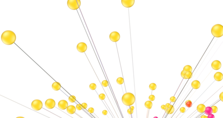 The structure of the network connection of points and lines. Data technology.