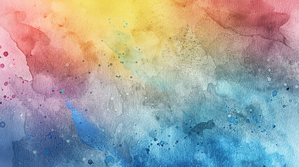 Fototapeta premium Vibrant Color Gradient Rendering Showcases a Dreamy Watercolor Texture Background, Perfect for Creative Design Concepts and Artistic Expressions