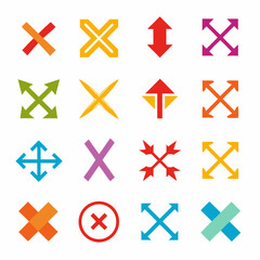 Each consisting of 16 realistic icons art vector