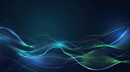 Abstract Digital Wave Pattern