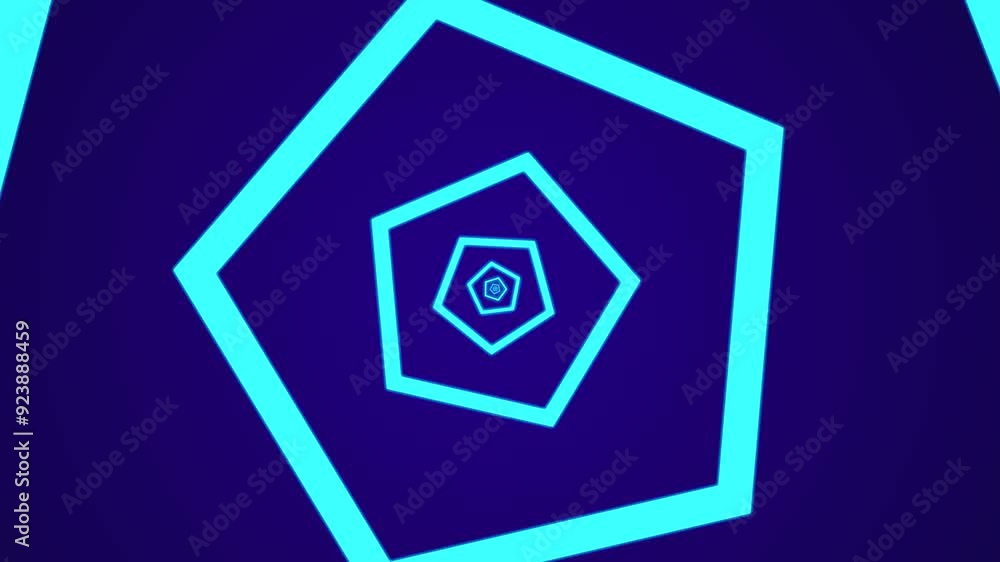 Poster infinitely repeatable tunnel background animation
