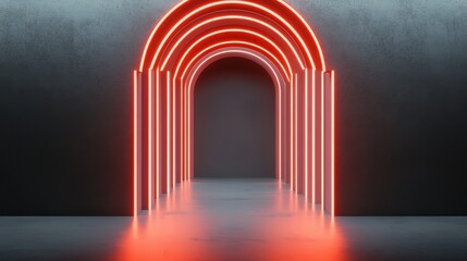 A futuristic music video shoot with neon lights and sci-fi set design