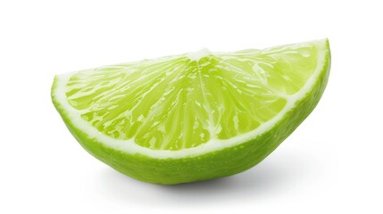 Freshly Cut Lime Wedge