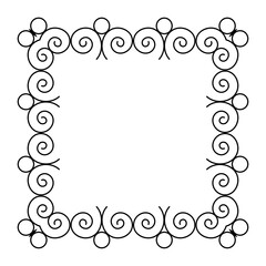 floral decorative photo frame border for wedding