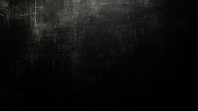 Black texture chalk board and black board background.,  Scary dark wall, low light black concrete cement 