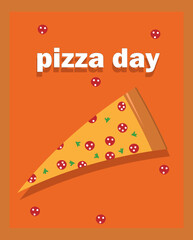 pizza day text a slice of pizza
