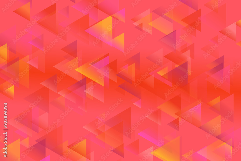 Aufkleber gradient random triangle polygon web background - abstract geometric vector graphic