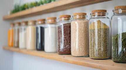 Zero waste store, bulk products in jars --ar 16:9 --style raw --personalize 9457mtx --stylize 250 Job ID: ae56b7f1-0c92-46b6-93f1-10873eeb5ad7