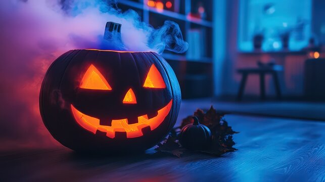 Halloween-themed sound effects machine that plays spooky noises like creaking doors and ghostly wails to set a chilling mood.