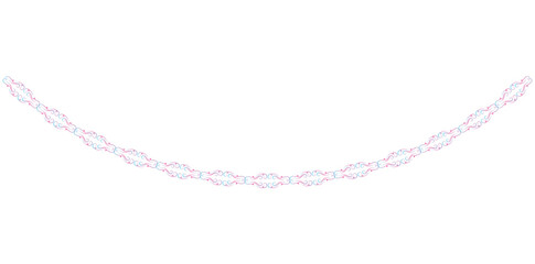 Fototapeta premium Drawing Style Gradient Neck Design On White Background, Ladies Dress Neck Design Vector Illustration.